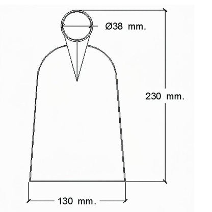 Azada Forjada Sin Mango 219/  850 Gramos_1