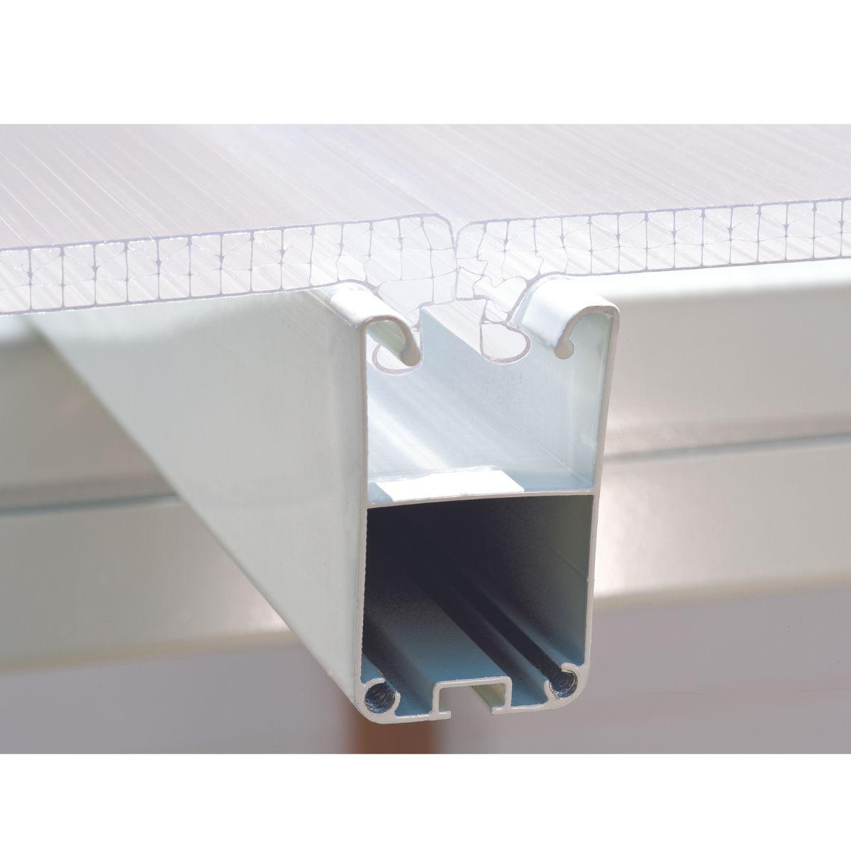 Pérgula fechada em alumínio branco San Remo 300x435 cm Canopia da Palram