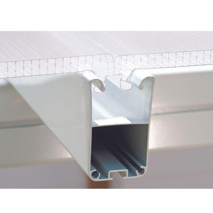 Pérgula fechada em alumínio branco San Remo 300x435 cm Canopia da Palram