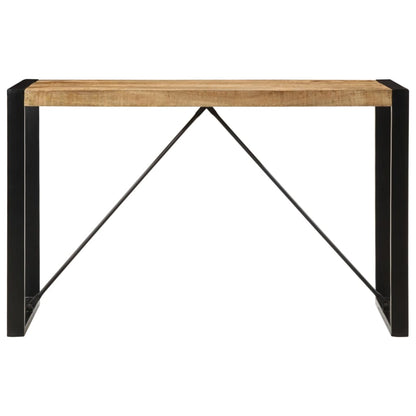Mesa De Comedor Madera Maciza De Mango Rugoso 120x55x76 Cm_0