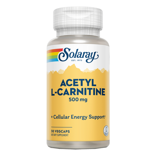Solaray Acetyl L-Carnitine 500 mg, 30 cápsulas