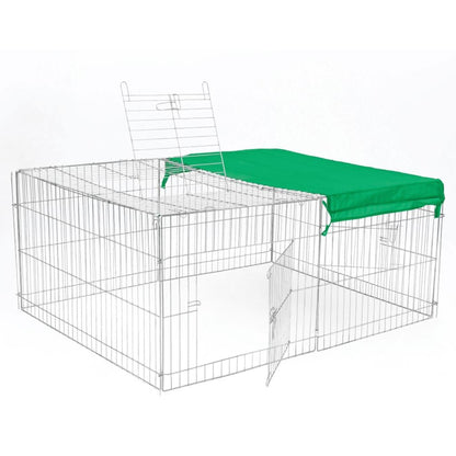 @pet Recinto Para Mascotas De Exterior Castle Metal 144x112x60 Cm_2