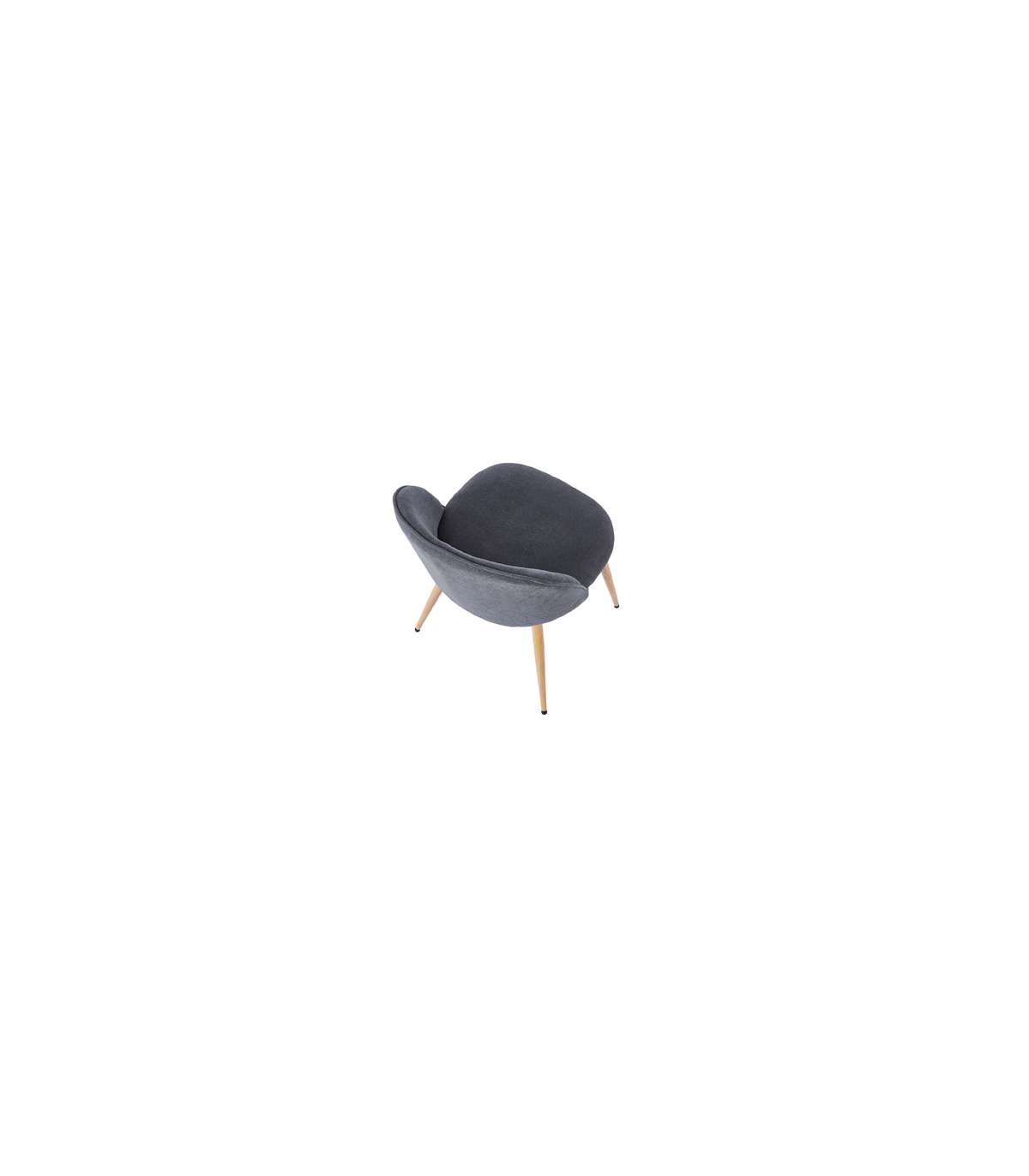Pack De 4 Sillas Para Cocina O Comedor Evora Tapizado Textil Gris/roble, 78cm(alto) 50cm(ancho) 55cm(largo)_4