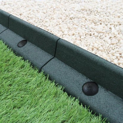 Bordes De Césped Verde Flexibles Jardín Bordes De Césped Paquete De 40 X 1.2m_2