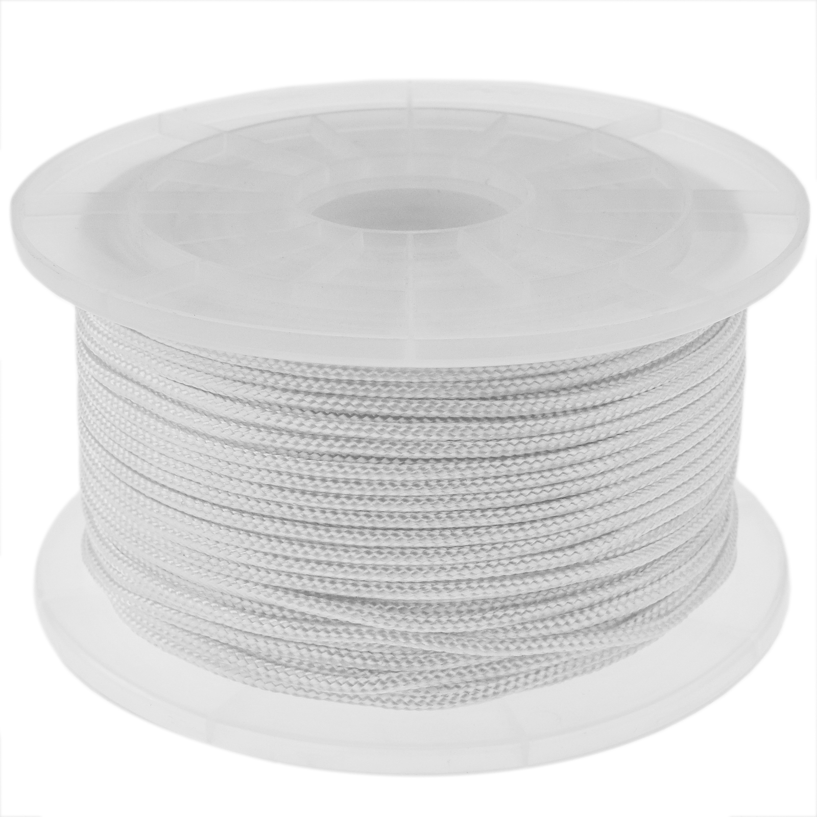 Cuerda Trenzada De Poliéster 100 M X 3 Mm Blanca_0