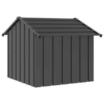 Caseta Para Perros Con Techo Acero Galvanizado 85x107x81 Cm_4