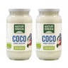 Embalagem de 2 x Óleo de Coco Virgem Cru Biológico, NaturGreen, 800 g