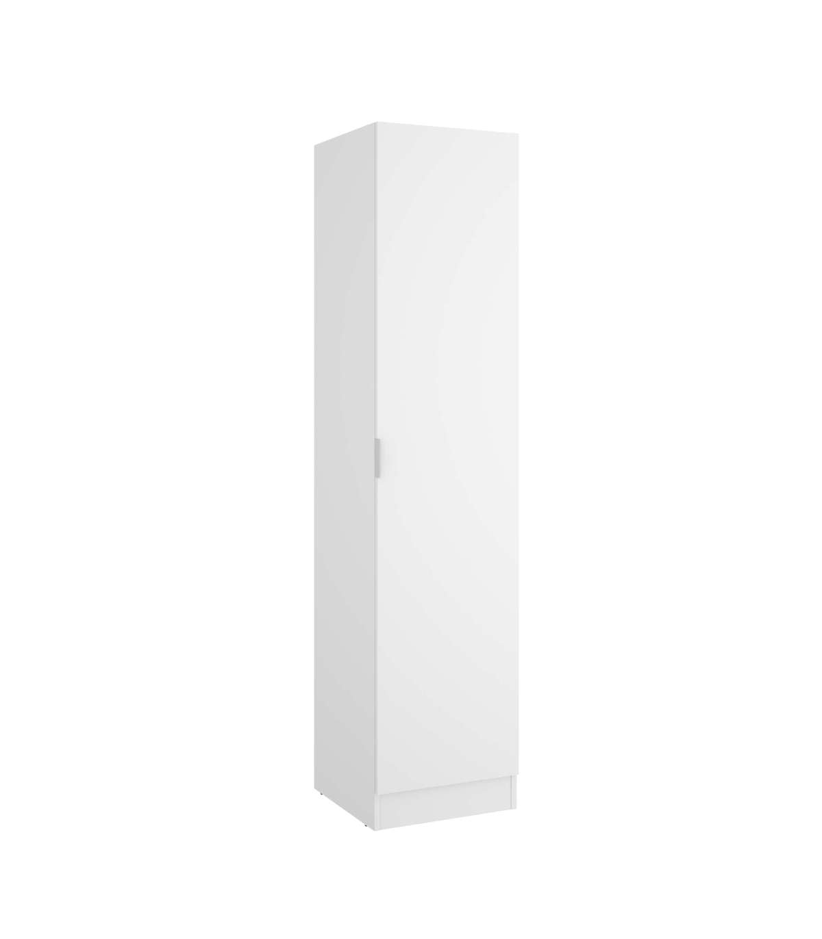 Armario Ropero 1 Puerta Jaen En Acabado Blanco 40.5 Cm(ancho) 184 Cm(altura) 52 Cm(fondo)_4