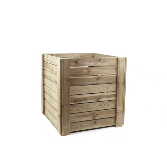 Macetero De Madera Eko Xxl Vidahuerto Para Árboles Y Plantas Grandes 120x120x120 Cm._0