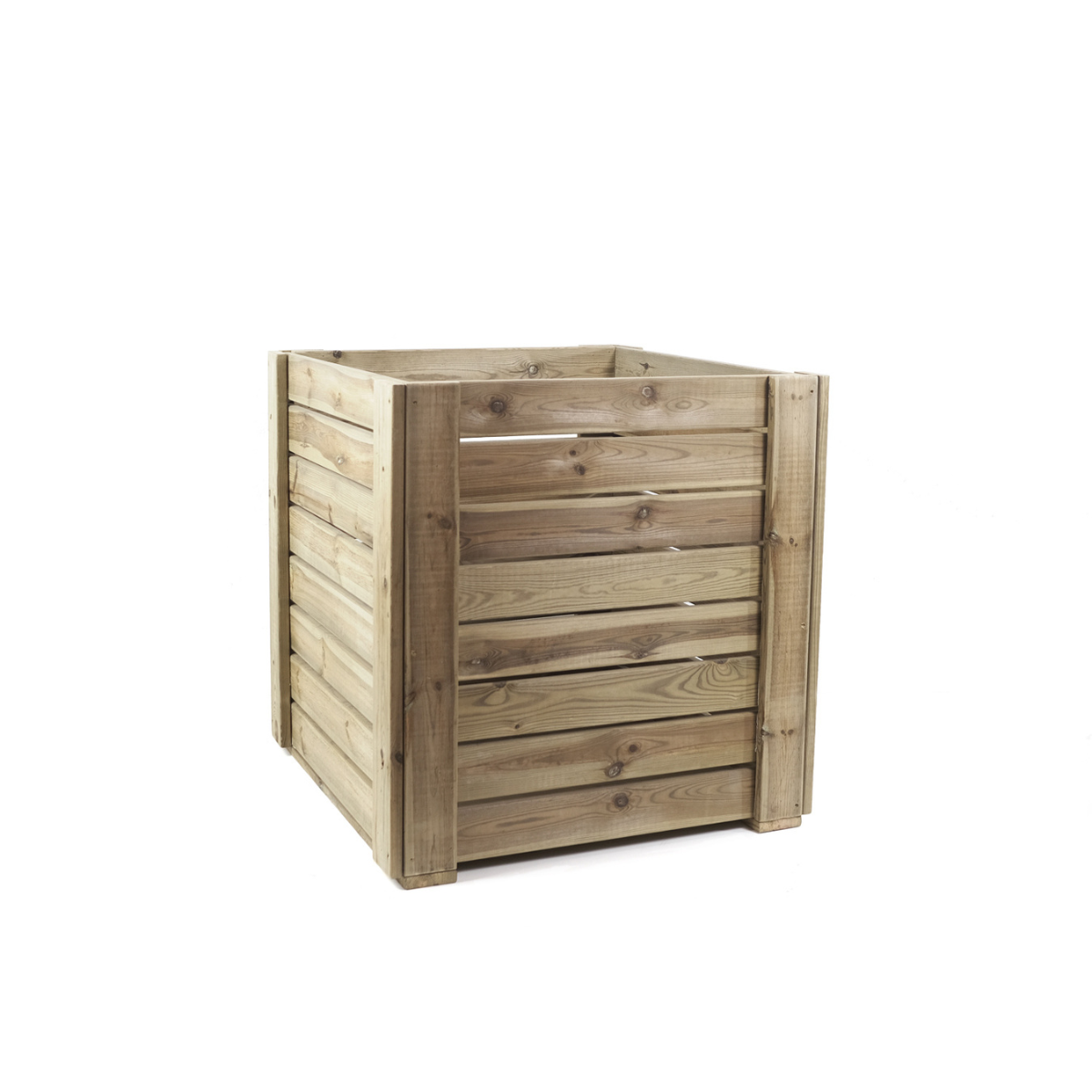 Macetero De Madera Eko Xxl Vidahuerto Para Árboles Y Plantas Grandes 120x120x120 Cm._0