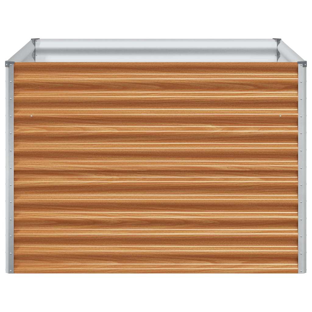 Arriate Elevado Marrón Claro 98 X 100 X 68 Cm Acero Galvanizado_4