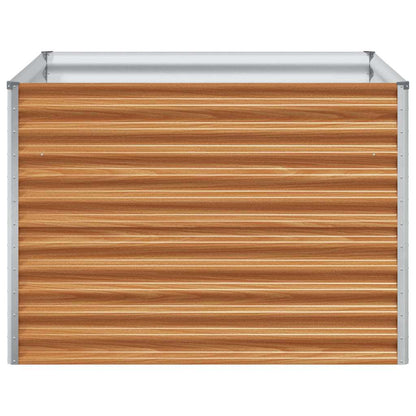 Arriate Elevado Marrón Claro 98 X 100 X 68 Cm Acero Galvanizado_4