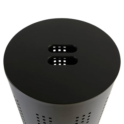 Cesta De Ropa Glass 45l Metal Negro_1