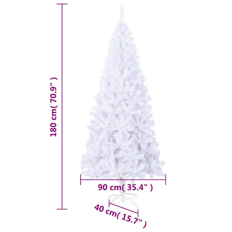 Vidaxl Árbol De Navidad Artificial Con Soporte 620 Ramas 180 Cm_5