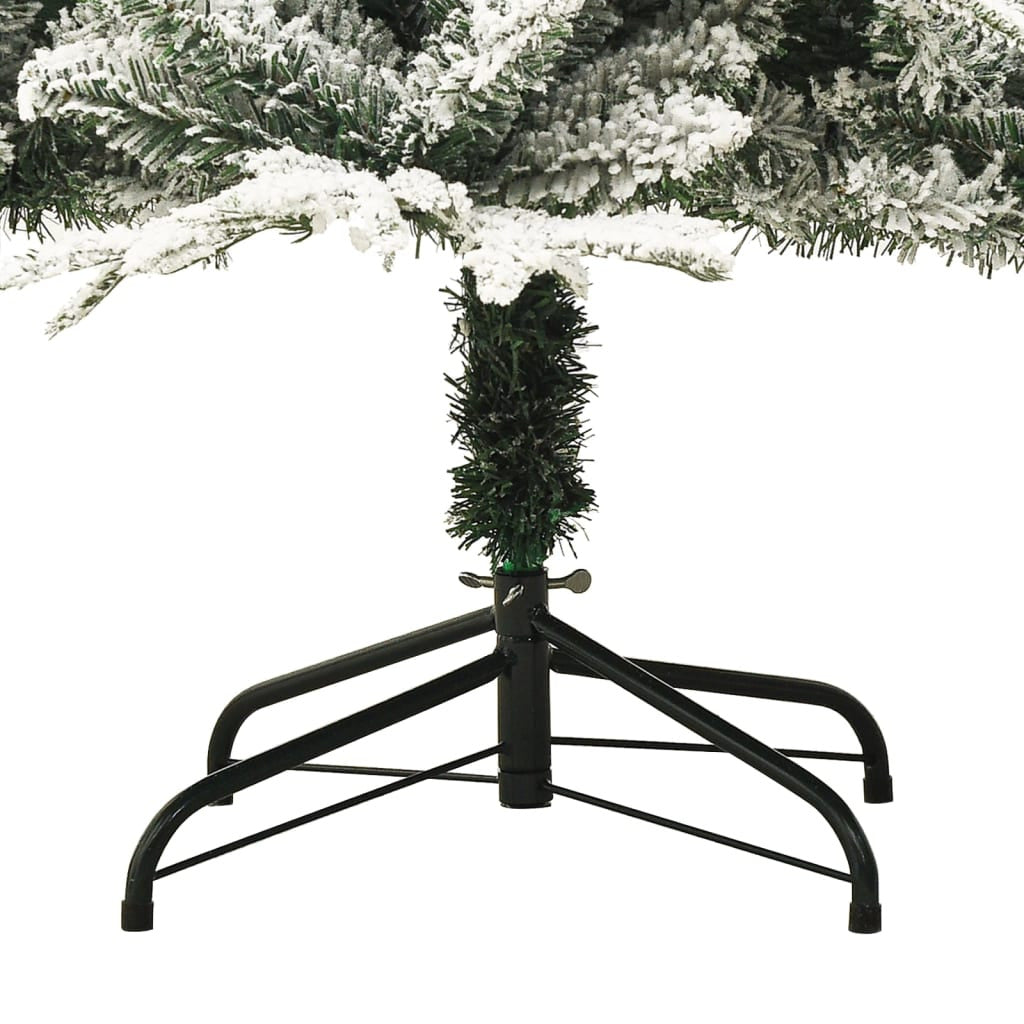 Vidaxl Árbol De Navidad Artificial Con Nieve Pvc Y Pe Verde 150 Cm_3