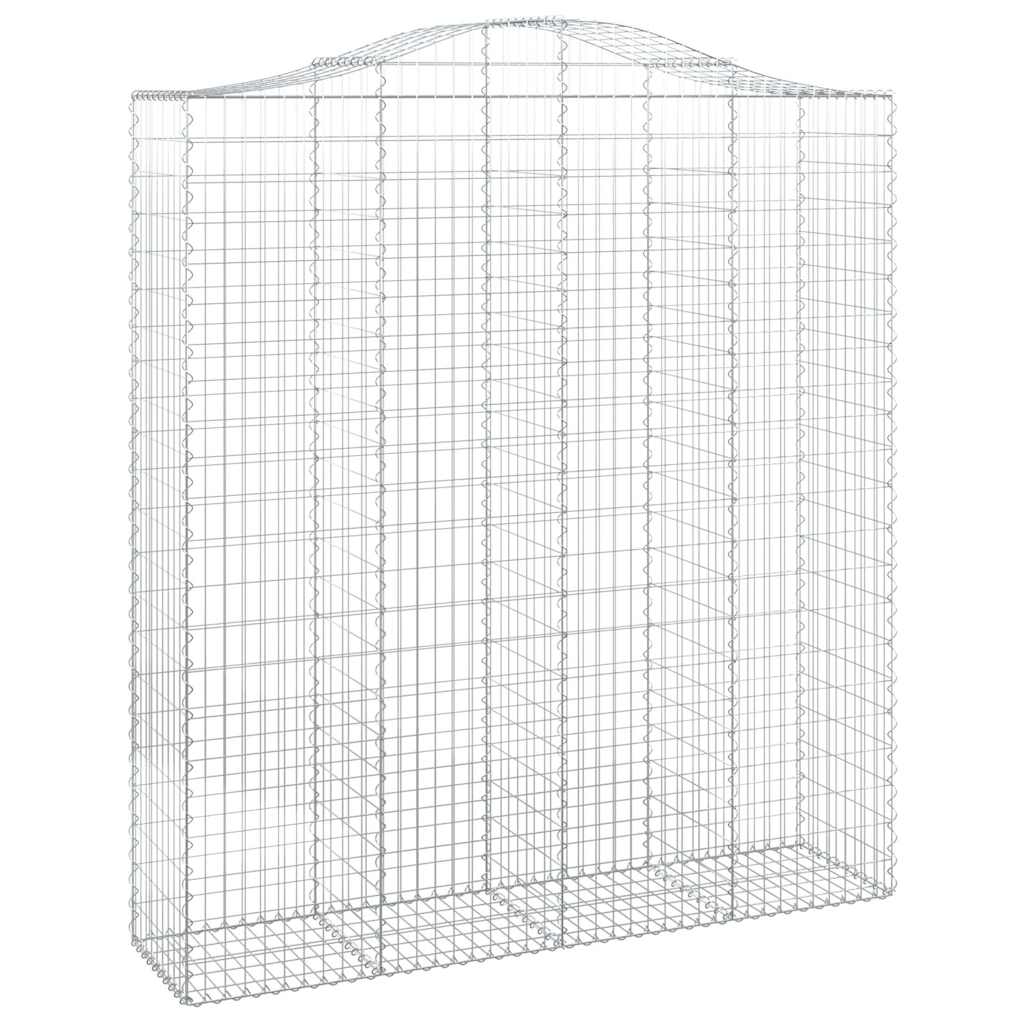 Cestas De Gaviones 7 Uds Forma De Arco Hierro 200x50x220/240 Cm_2