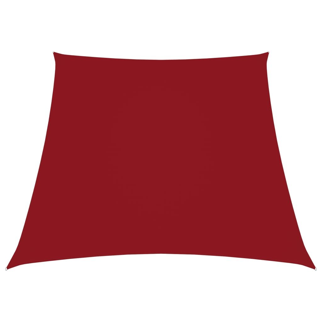 Vidaxl Toldo De Vela Trapezoidal De Tela Oxford Rojo 2/4x3 M_0