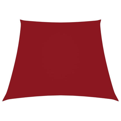 Vidaxl Toldo De Vela Trapezoidal De Tela Oxford Rojo 2/4x3 M_0