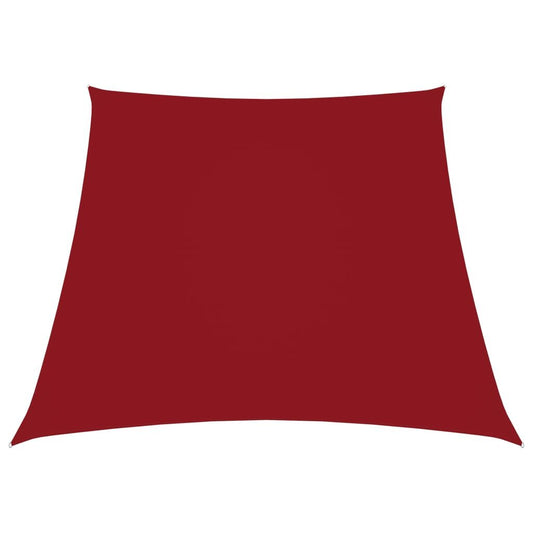 Vidaxl Toldo De Vela Trapezoidal De Tela Oxford Rojo 2/4x3 M_0