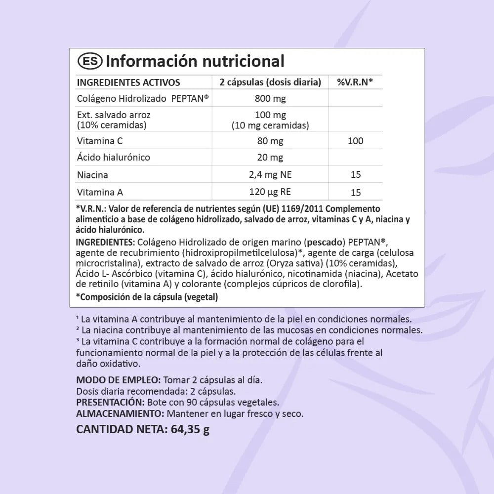 Beauty Collagen + Retinol + Ceramidas 45 días Antiedad N2 Natural Nutrition 90 cápsulas