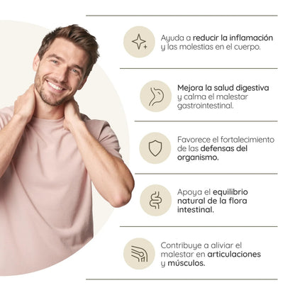 Curcumin Biotics + Piperina 130 días Antiinflamatorio N2 Natural Nutrition 130 cápsulas
