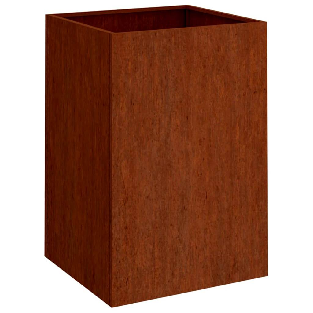 Jardinera De Acero Corten 52x48x75 Cm_0
