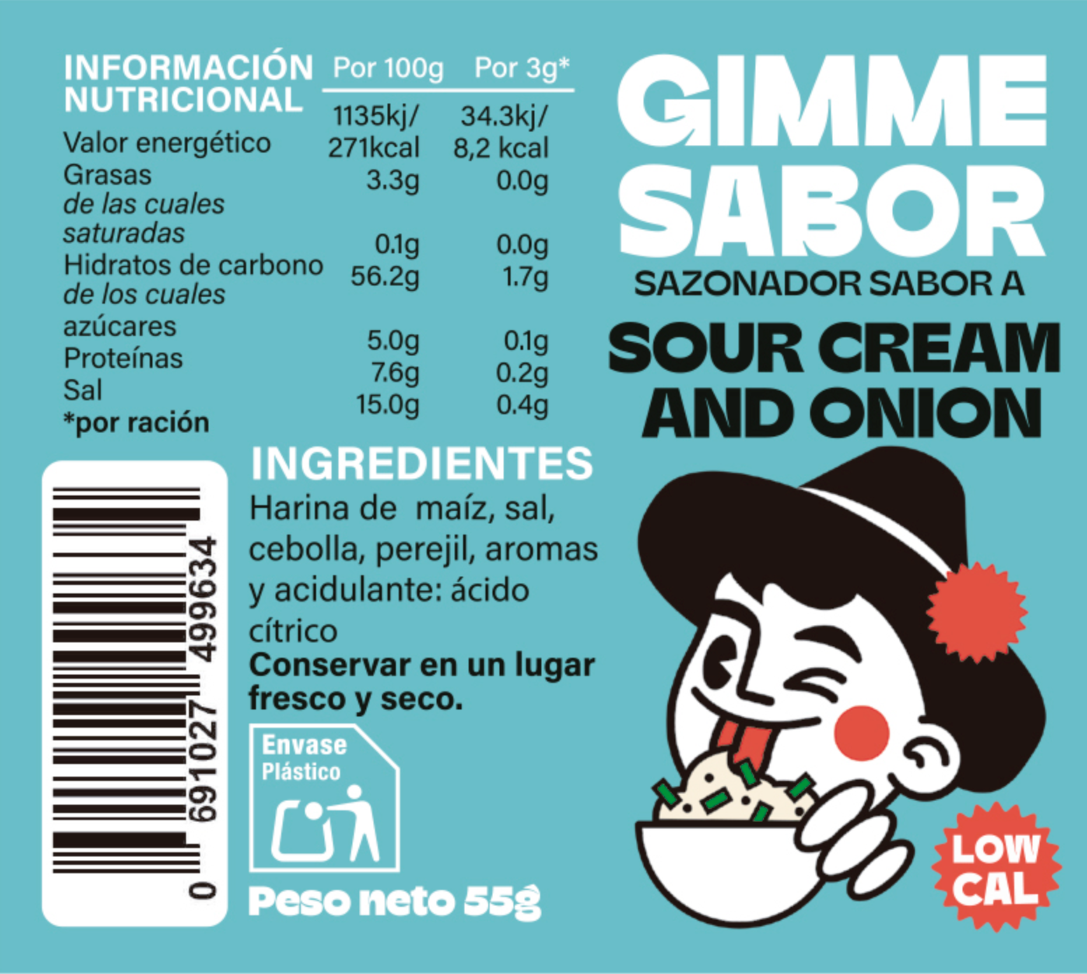 Pack Básicos Gimme Sabor | 5 Sazonadores Vegetales 55g | Sin Gluten, Sin Alérgenos_4