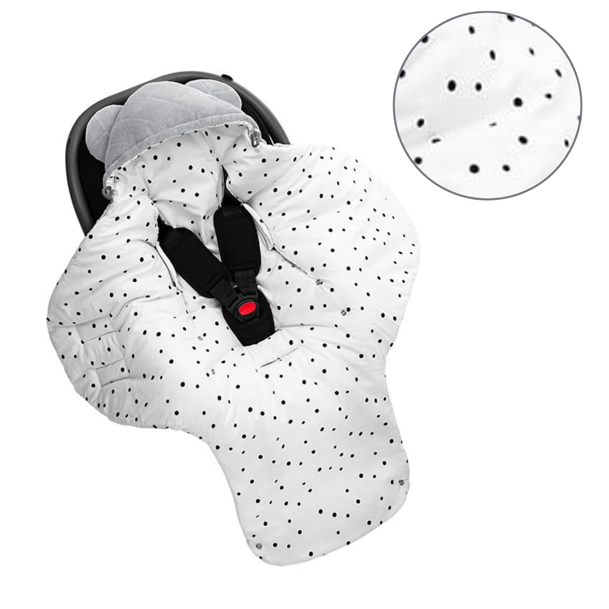 Saco Para Grupo 0 Unviersal Invierno Royal Baby Grey_1