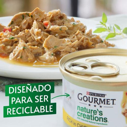 GOURMET Nature's Creations Mini Filetes Ricos em Frango e Peru 4x85g