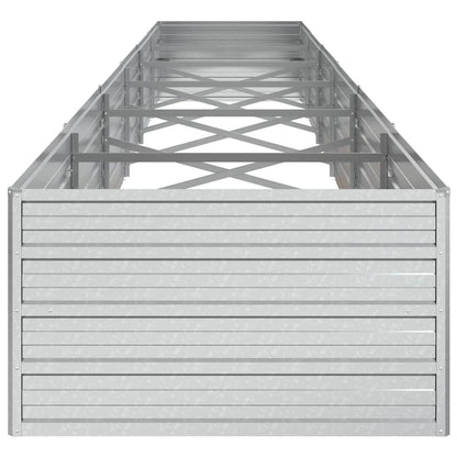 Arriate De Acero Galvanizado Plateado 480x80x45 Cm_4