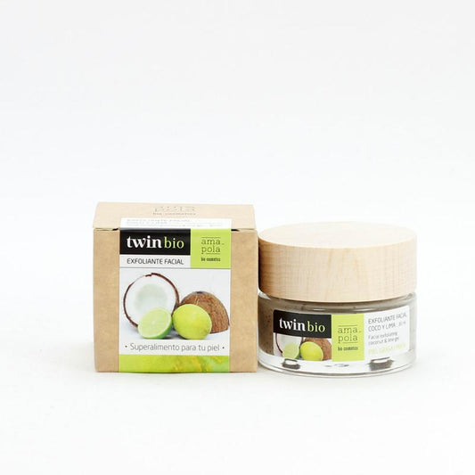 Esfoliante Facial de Coco e Lima Amapola Biocosmetics 30 ml