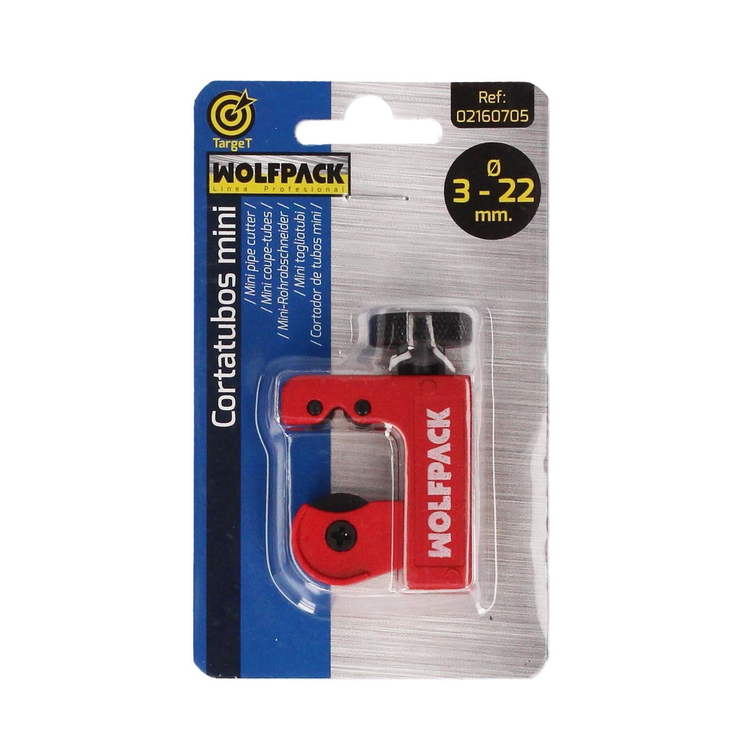 Cortador De Tubos Mini De Ø 3 A 22 Mm. Cuerpo Realizado En Aluminio Y Rodel En Acero Templado.