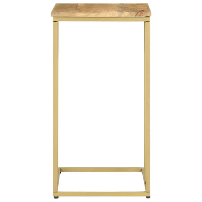 Mesa Auxiliar De Madera Maciza De Mango 35x45x65 Cm_1