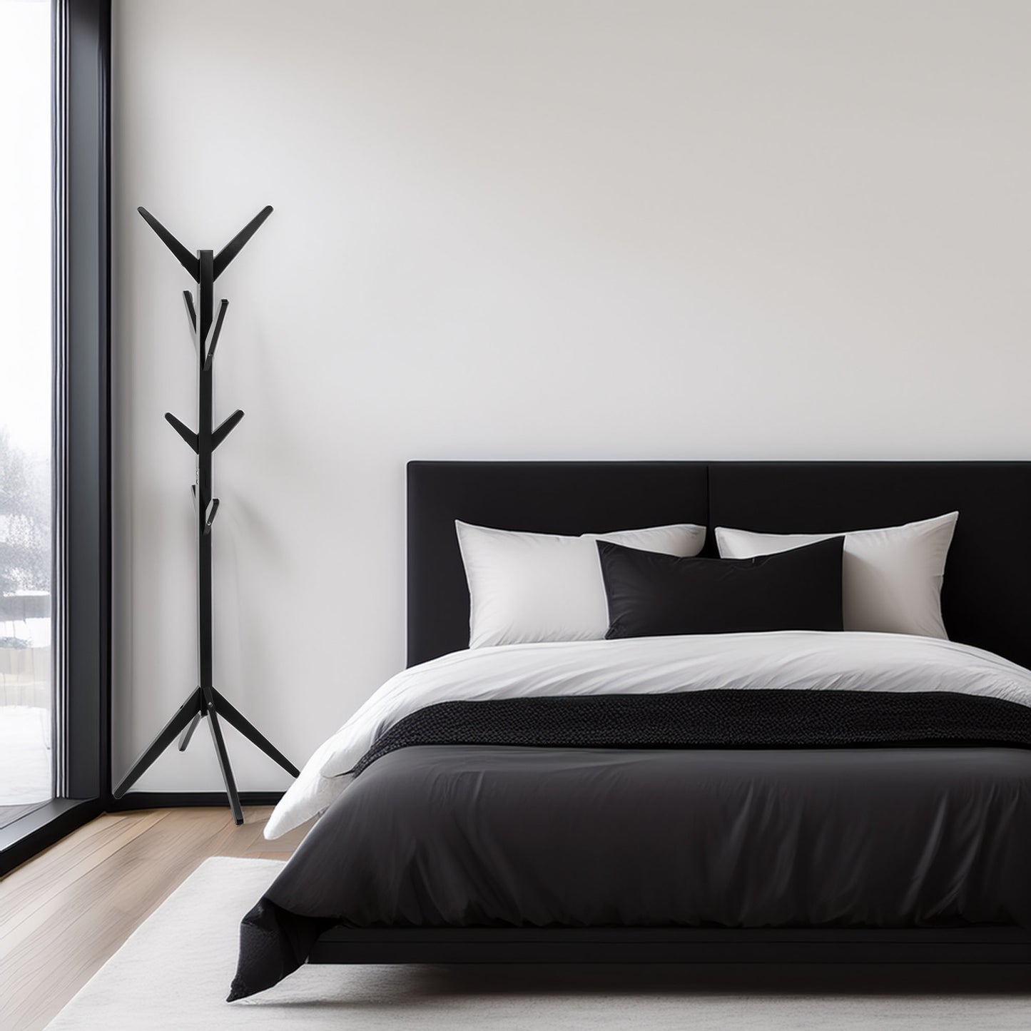 Wellhome Perchero 8 Tallos De Madera_2