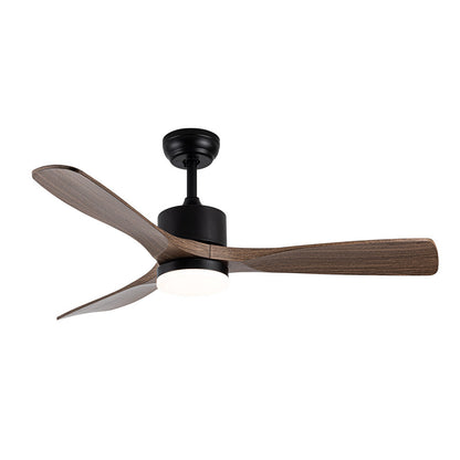 Ventilador Dc Azabache 20w Negro 3asp.roble 6vel 3 Col 40/50x121d 2350lm Remoto,memor,tempo_1