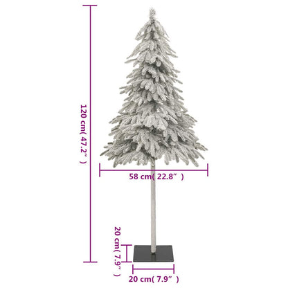 Vidaxl Árbol De Navidad Artificial Con 150 Leds Bolas Y Nieve 120 Cm_2