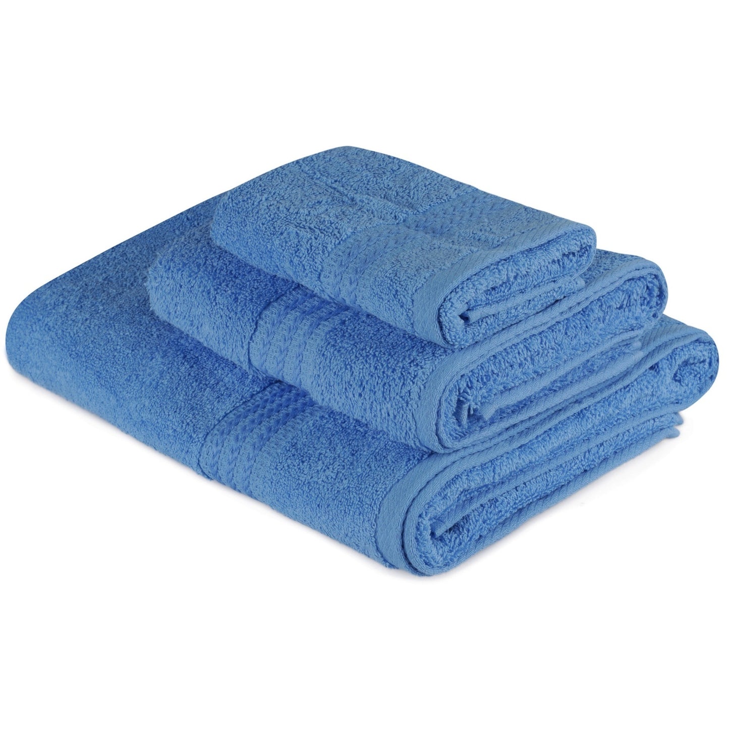 Juego De Toallas (3 Piezas) Azul_0