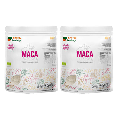 Embalagem de 2x Maca BIO em pó Energy Feelings 1kg