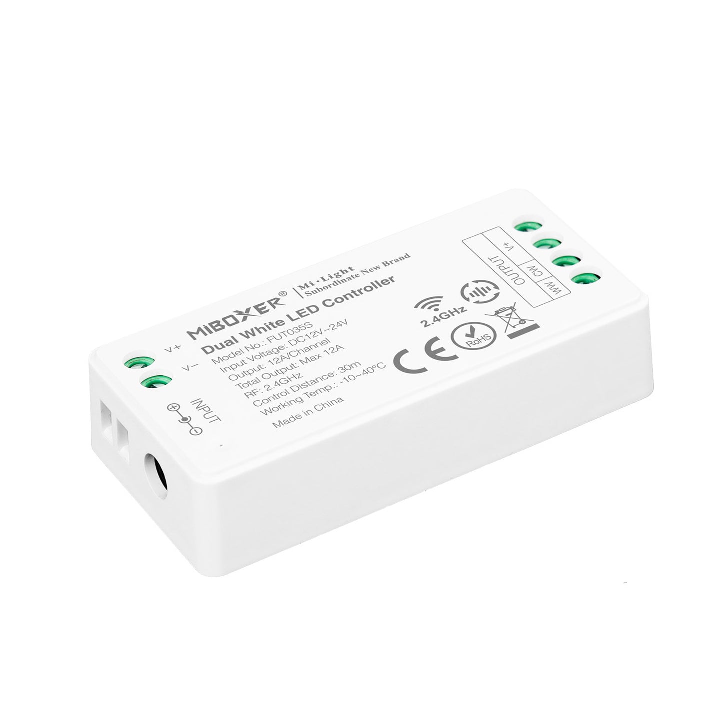 Controlador Cct Blanco Dual Mini Rf 4 Zonas 12a_2