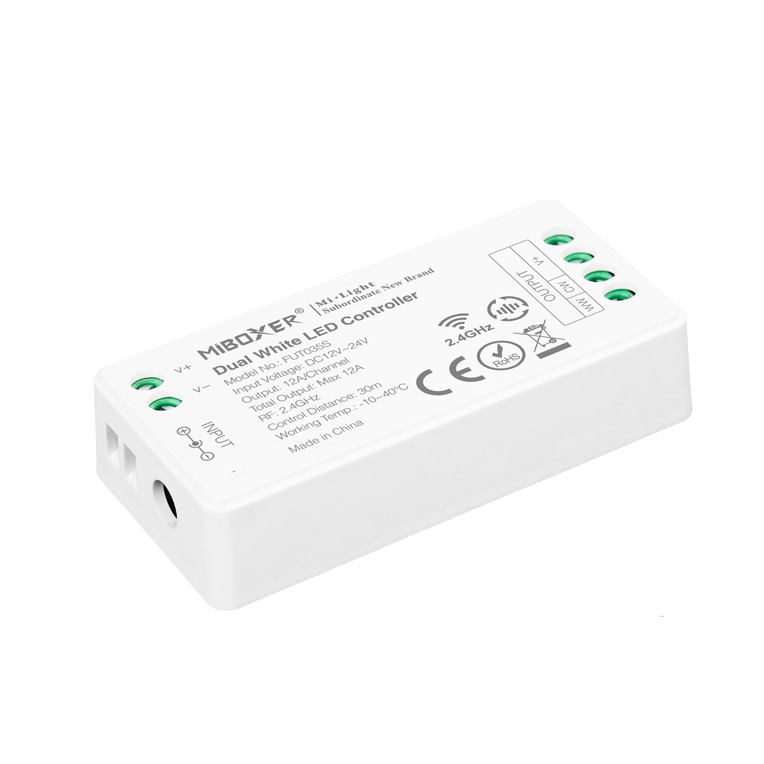 Controlador Cct Blanco Dual Mini Rf 4 Zonas 12a_2