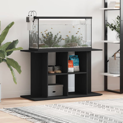 Vidaxl Soporte Para Acuario Madera De Ingeniería Negro 100x40x60 Cm_1