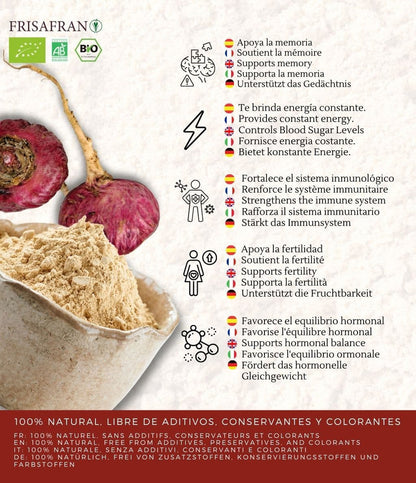 Maca Roja En Polvo Ecológica | Calidad | Frisafran 500 G_3