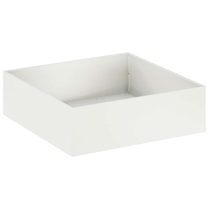 Macetero De Jardín 2 Uds. Blanco 80 X 80 X 30 Cm_2