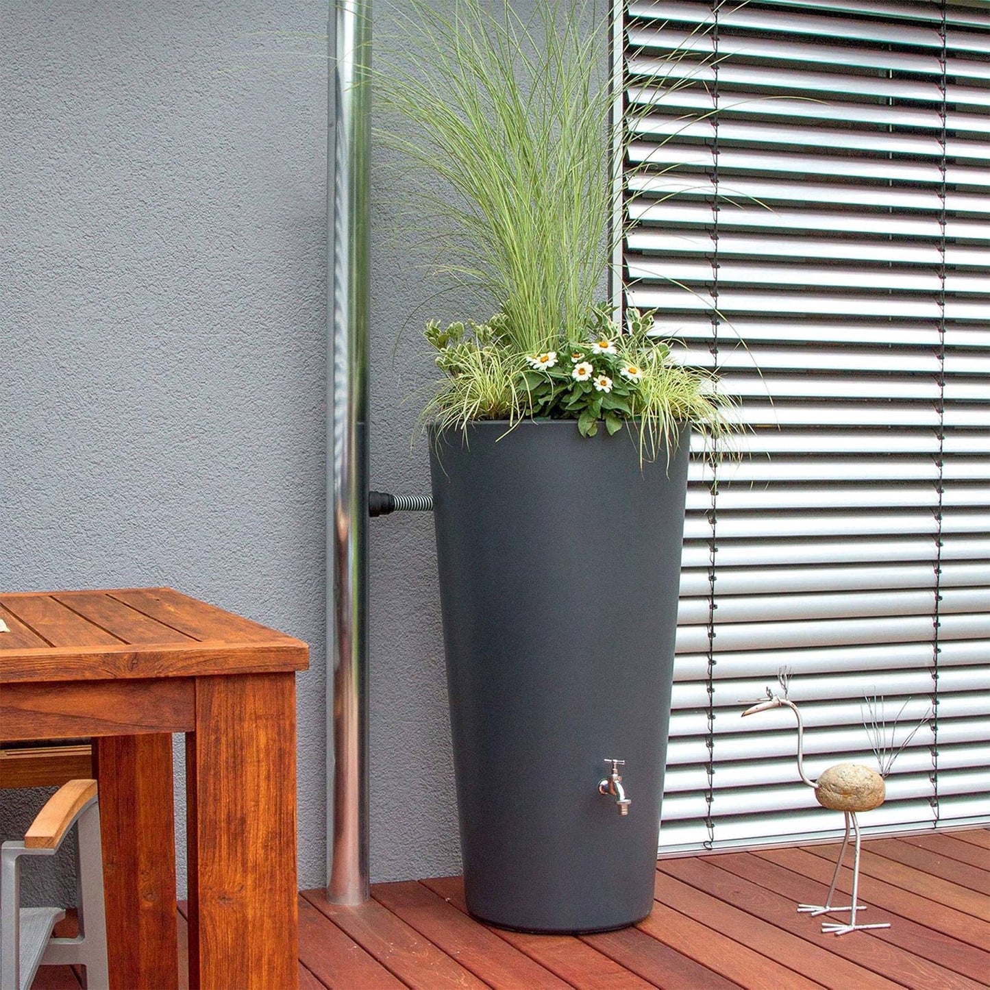 Bidón De Agua De Lluvia Rainbowl 210l Color Antracita_4