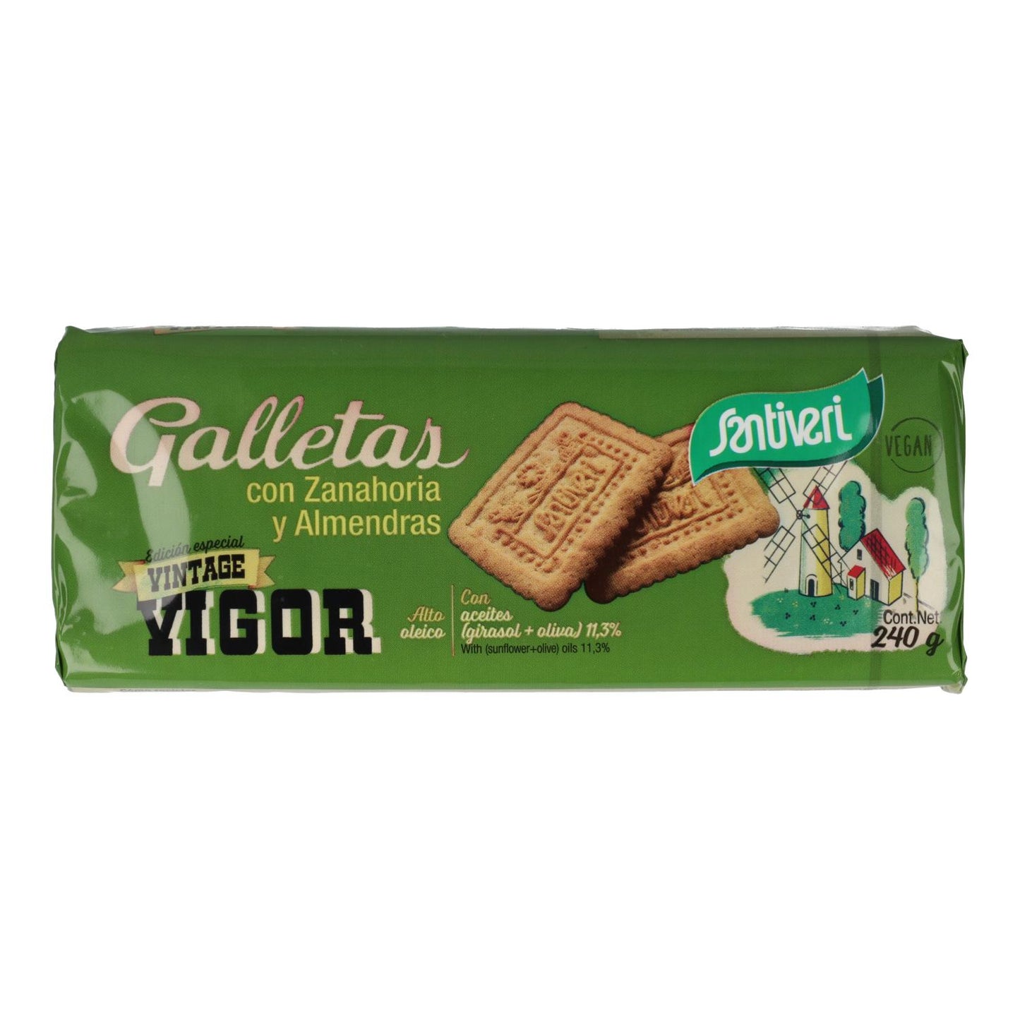 Biscoitos de Cenoura e Amêndoa Santiveri 240 g