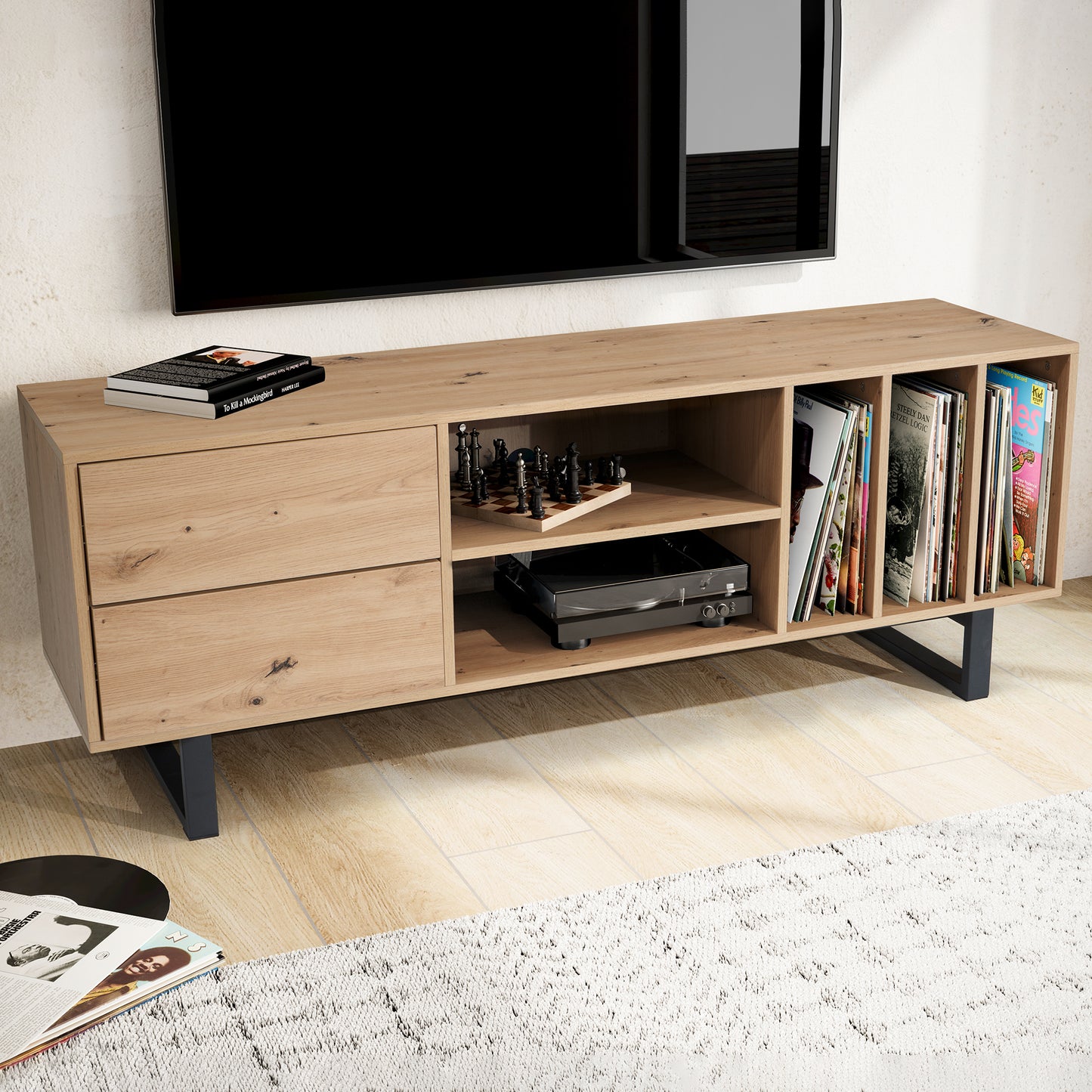 Mueble De Tv Sólido Y Duradero Modelo Wl6.813_1