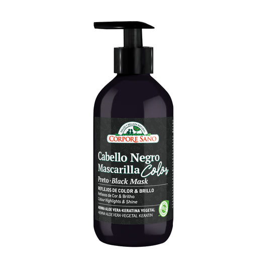 Mascarilla Color Cabellos Negros Corpore Sano 280 ml