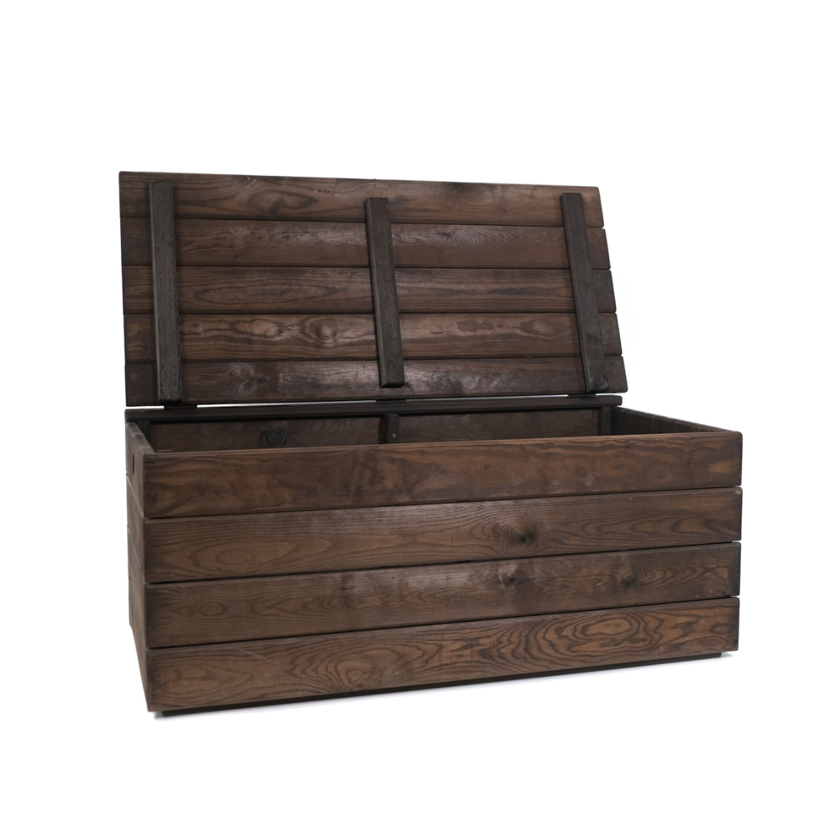 Baúl De Madera Takura Envejecida Con Estilo Japonés Vidahuerto 80x40x40 Cm._3