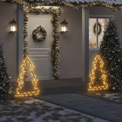 Vidaxl Árbol De Navidad Luces Decorativas Con Estacas 115 Led 90 Cm_1