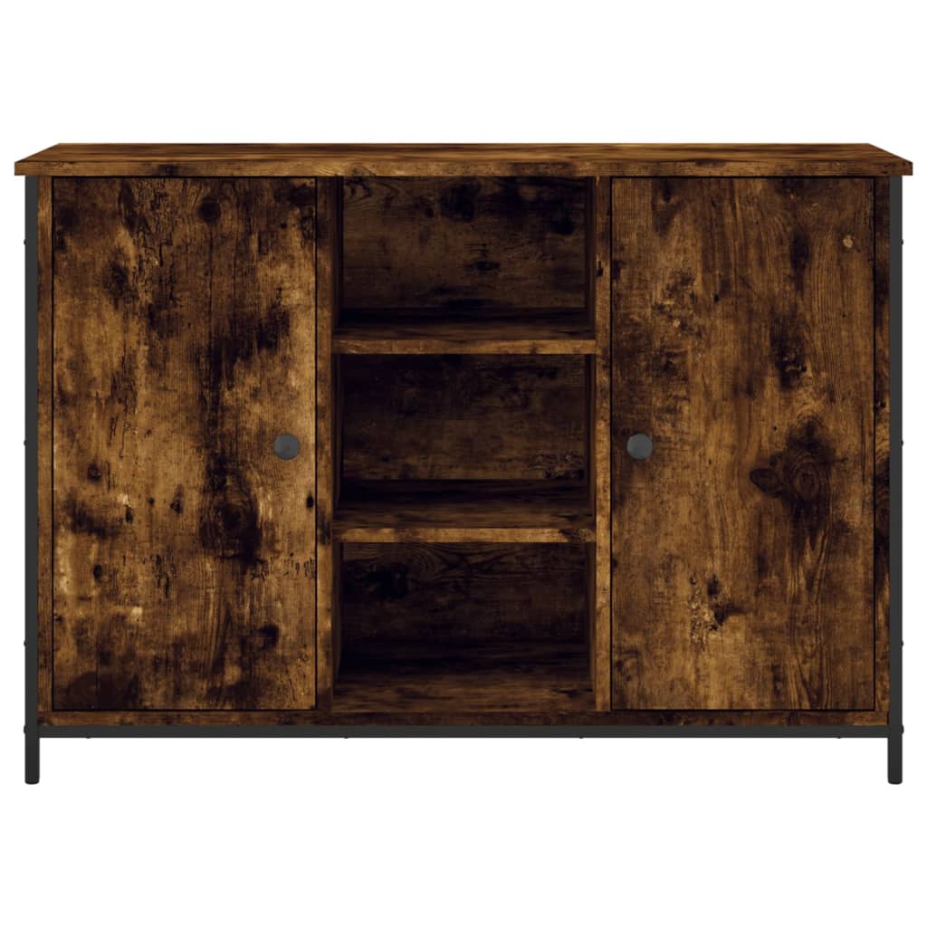 Aparador Madera De Ingeniería Roble Ahumado 100x35x70 Cm / Vetonek_2